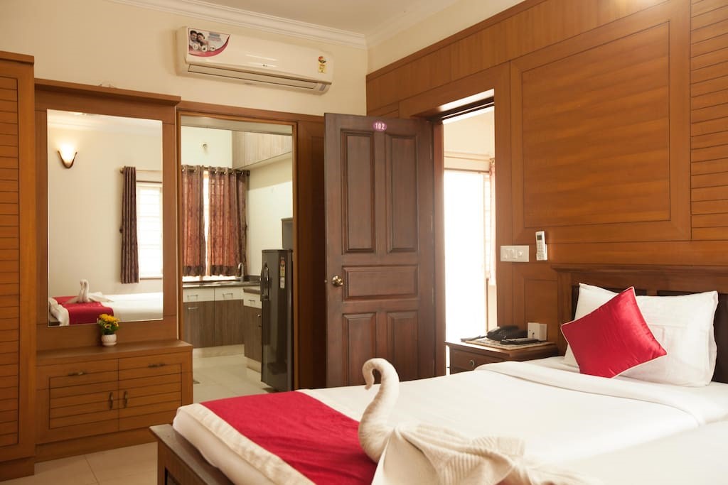 1 BHK Apartment with kitchen and living area